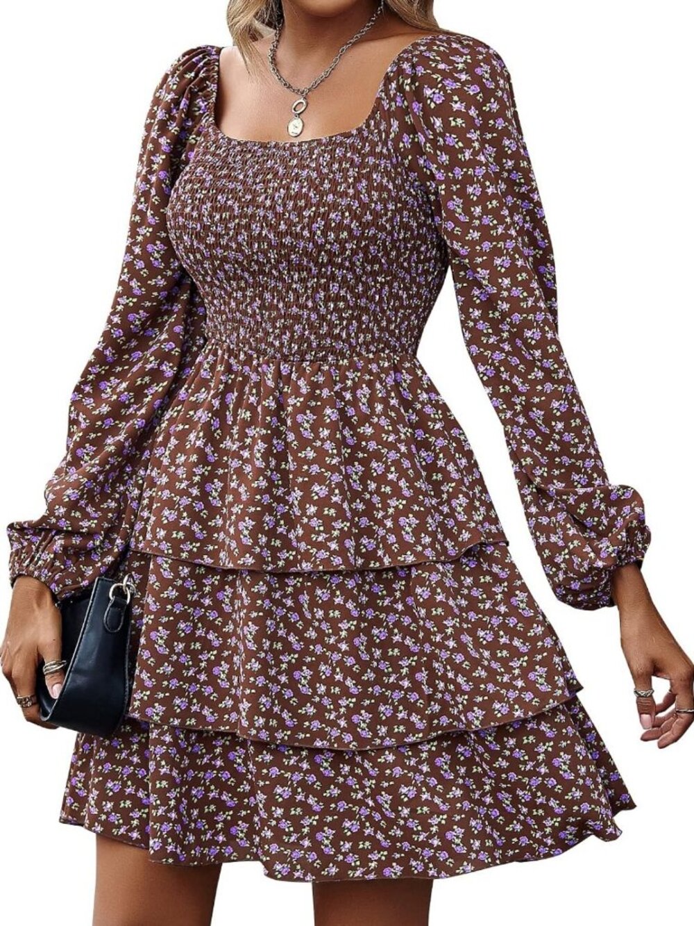 Chic Mini Smocked Dress for Women | Perfect Wedding Guest Outfit, Size Options